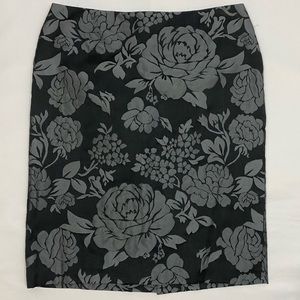 White House Black Market Floral Skirt